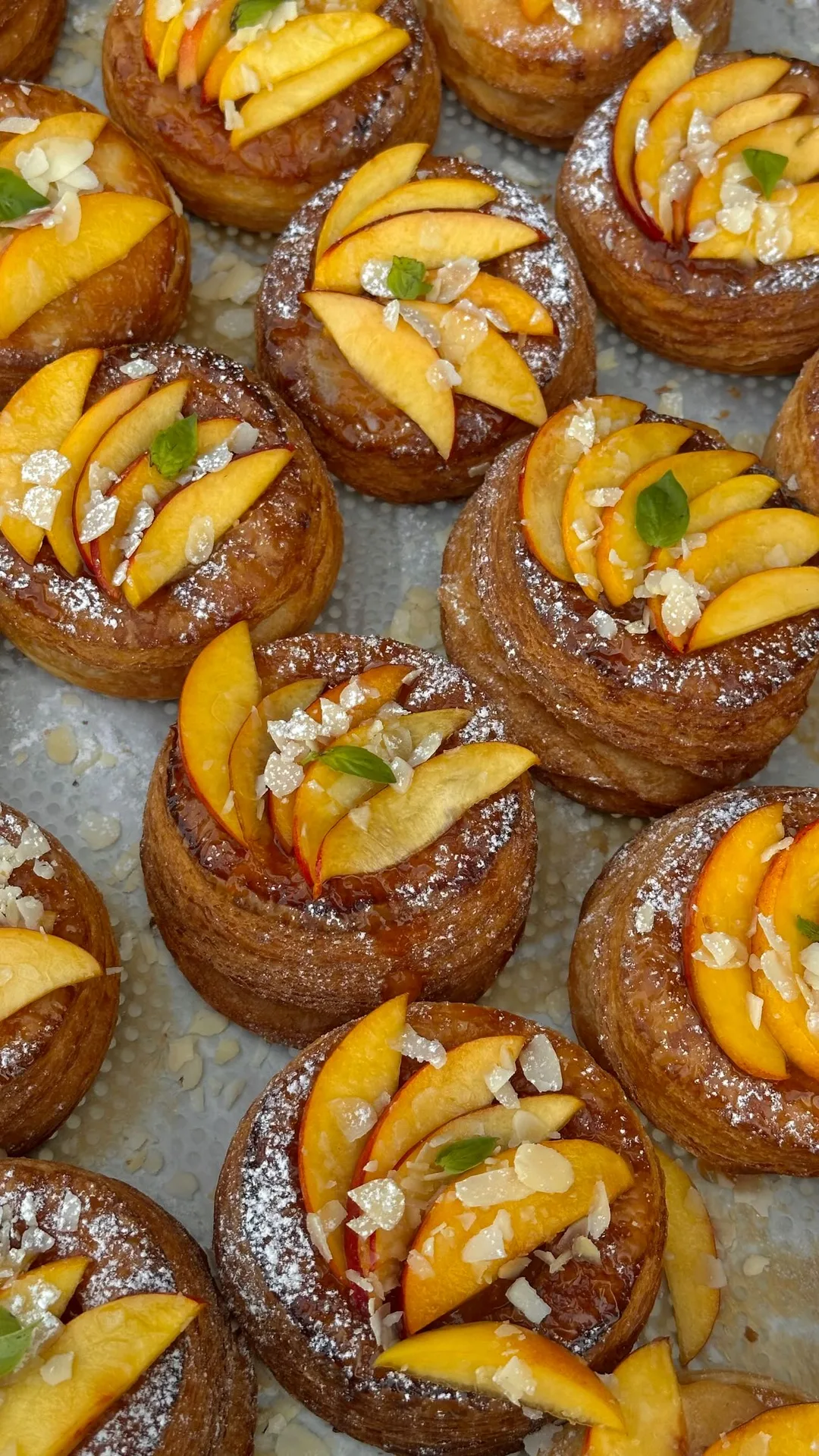 Sweet fruit danish, fresh from the oven